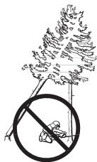 JONSERED CS 2250 S - Herunterholen eines gefällten und festgeklemmten Baumstamms - 1