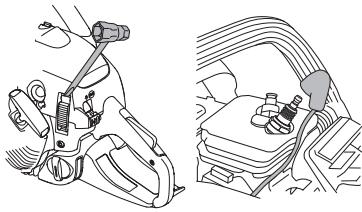 JONSERED CS 2250 S - Wikkel het startkoord nooit rond uw hand. - 10