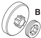 JONSERED CS 2250 S - Kettingaandrijftandwiel - 4
