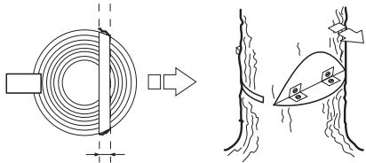 JONSERED CS 2250 S - Trait de chute - 3