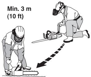 JONSERED CS 2250 S - Sicherer Umgang mit Kraftstoff - 1