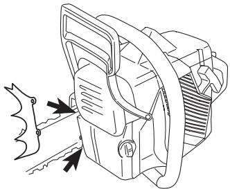 JONSERED CS 2250 S - Montage der Rindenstütze - 1