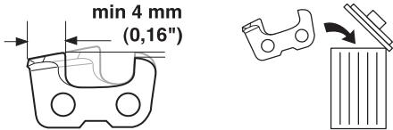 JONSERED CS 2250 S - Scharfen der Schneidezahne - 6