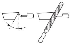 JONSERED CS 2250 S - Allgemeines über das Scharfen von Schneidezahlen - 3