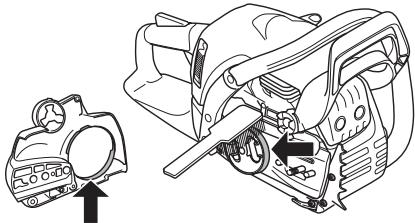 JONSERED CS 2250 S - Controle van slijtage aan de remvoering - 3