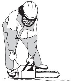 JONSERED CS 2250 S - Contrôle de l'effet de freinage - 1