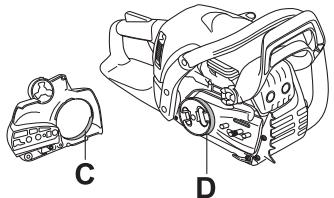 JONSERED CS 2250 S - Kettingrem met terugslagbeveiling - 5