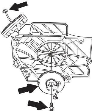 JONSERED CS 2255 - Een gebroken of versleten starterkoord verrangen - 6
