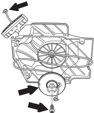 JONSERED CS 2255 - Remplacement d'une corde de lanceur rompue ou usée - 6