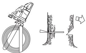 JONSERED CS 2255 - Trait de chute - 2