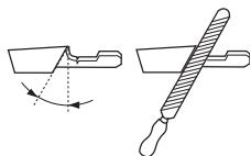 JONSERED CS 2255 - Allgemeines über das Scharfen von Schneidezahlen - 3