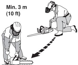 JONSERED CS 2255 - Sicherer Umgang mit Kraftstoff - 1