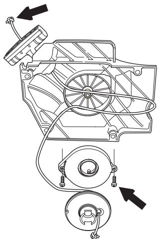 JONSERED CS 2255 - Remplacement d'un ressort de rappel rompu - 4