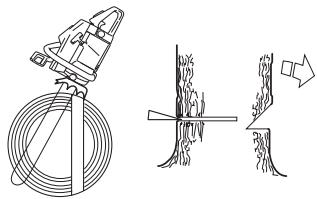 JONSERED CS2245 S - Trait de chute - 2