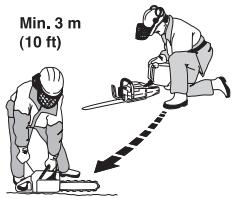 JONSERED CS2250 S - Sicherer Umgang mit Kraftstoff - 1