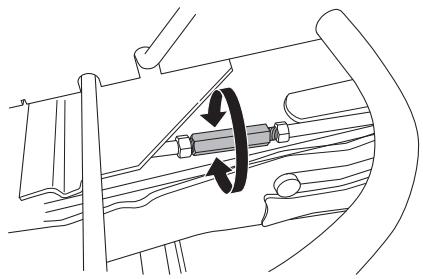 JONSERED FR 2216 FA - Réglage du parallélisme de l'unité de coupe - 2
