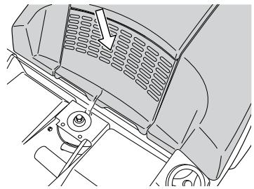 JONSERED FR 2216 FA - Vérification de la prise d'air de refroidissement du moteur - 1