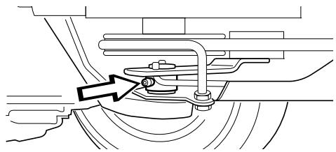JONSERED FR 2216 FA - Graissage du tendeur de courroie - 1