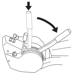 JONSERED FR 2216 FA - Levier de levage de l'unité de coupe - 2