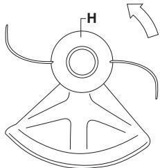 JONSERED GR 2036 - Montage de la protection de la tête et de la tete de déssherbage Trimmy SII - 3