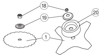 JONSERED GR 2036 - WAT IS WAT? - 2