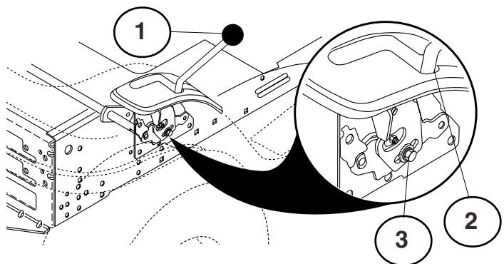 JONSERED ICT 15 A - Échange de la courroie d'entraînement moteur-boîte - 1