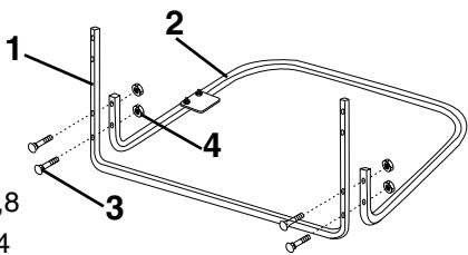 JONSERED ICTH 13 - Assemblage des composants du collecteur - 5