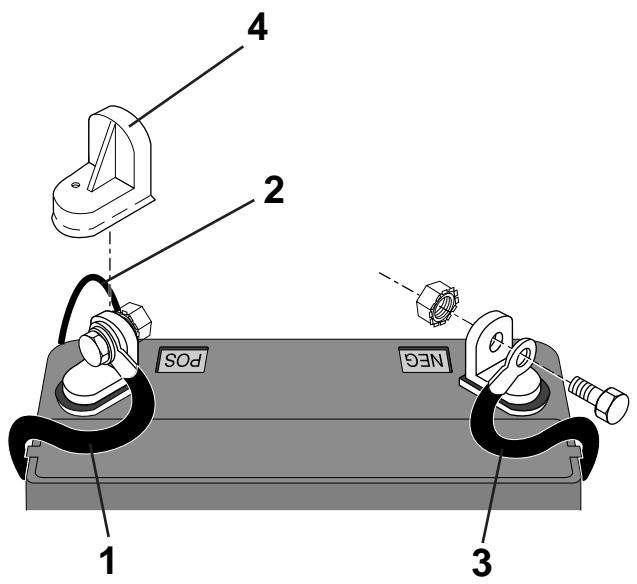 JONSERED LR 130 - Mise en place de la batterie - 6