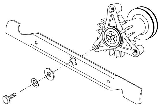 JONSERED LT 18 A - POUR RETIRER LES LAMES: - 1