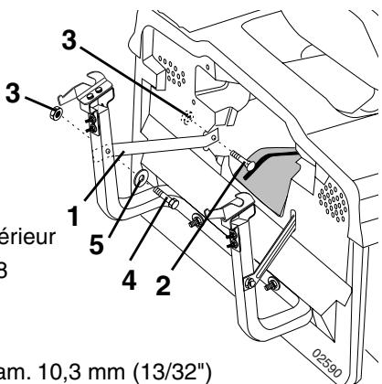 JONSERED LT 2115 CMA - FR Assemblage des composants du collecteur - 3
