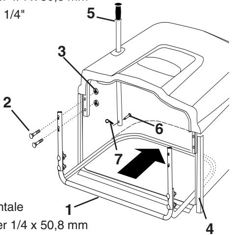 JONSERED LT 2119 CMA - Assemblage des composants du collecteur - 6
