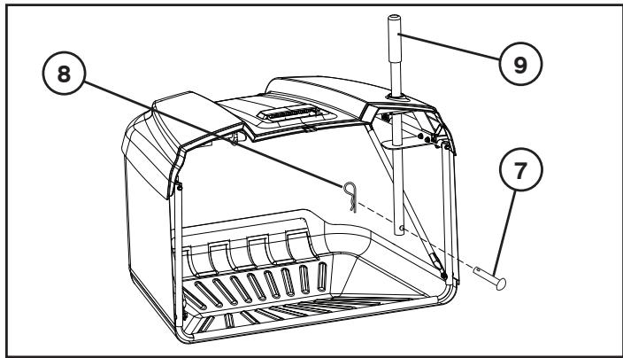 JONSERED LT 2213 C - INSTALACION DE LA BATERIA - 4