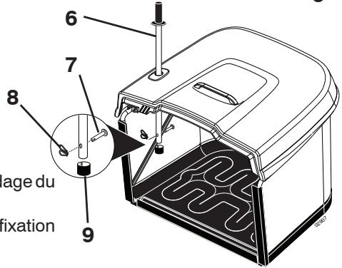 JONSERED LT 2217 CMA - FR Mise en place de la batterie - 8