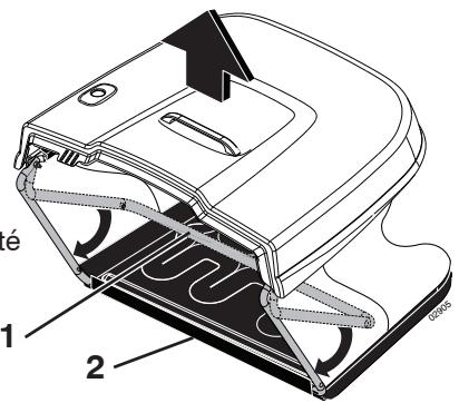JONSERED LT 2217 CMA - FR Mise en place de la batterie - 6