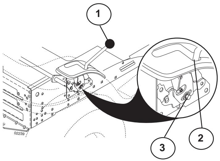 JONSERED LT 2218 A2 - TRANSAXLE MOTION CONTROL LEVER NEUTRAL ADJUSTMENT - 1