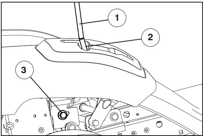 JONSERED LT 2317 CMA - TRANSAXLE MOTION CONTROL LEVER NEUTRAL ADJUSTMENT - 1