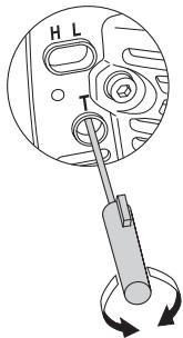 JONSERED MC 2256 - Einstellung der Leerlaufdrehzahl - 1