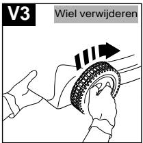 JONSERED 580 - Snijhoogte (door de wielen te verstellen) - 3