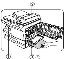 OLIVETTI COPIA 9910 - UDTAGNING AF FORKERT INDFØRT PAPIRE LIMINAGÇÃO DOS OBSTÁCULOS - 4