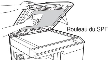 OLIVETTI D-COPIA 200D - Vitre d'exposition et face arrêté du SPF - 2