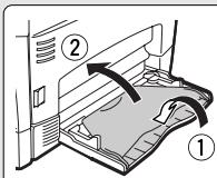 OLIVETTI D-COPIA 200D - Ouvrez le plateau d'alimentation auxiliaire et déployez-le. - 5