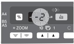 OLIVETTI D-COPIA 200D - Appuyez sur la touche du taux de reproduction (%) - 3