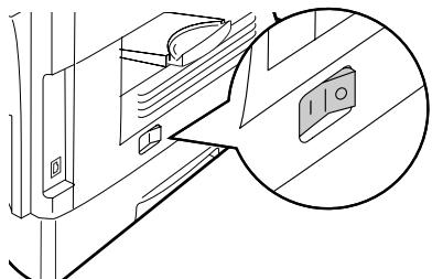 OLIVETTI D-COPIA 200D - MISE SOUS TENSION - 1