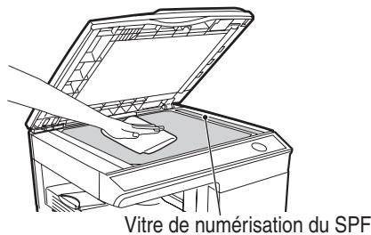 OLIVETTI D-COPIA 200D E D-COPIA 201D - Vitre d'exposition et face arrêté du SPF - 1