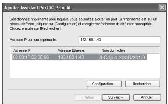 OLIVETTI D-COPIA 200D E D-COPIA 201D - Cliquez sur le bouton "Piloted imprimante". - 3