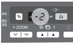 OLIVETTI D-COPIA 200D E D-COPIA 201D - Appuyez sur la touche du taux de reproduction (%) - 3