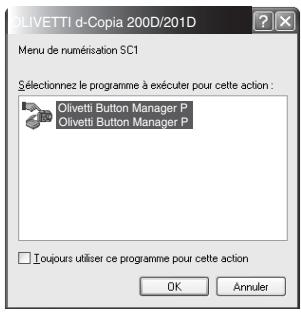 OLIVETTI D-COPIA 200D E D-COPIA 201D - Le Windows Event Manager et les événements scanner sous Windows 98, Windows Me, Windows 2000, Windows XP et Windows Vista - 2