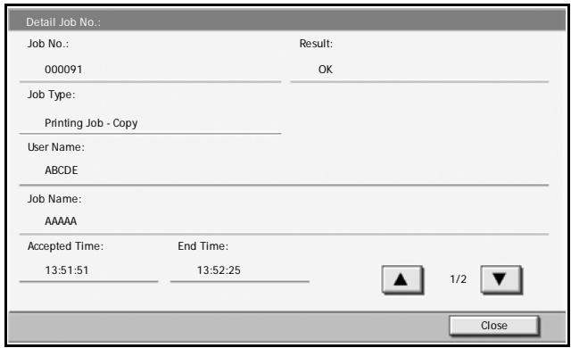 OLIVETTI D-COPIA 300MF - Viewing Job Log - 2