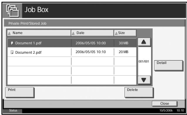 OLIVETTI D-COPIA 300MF - Printing Document Stored in Job Box - 3