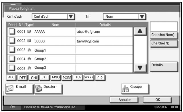 OLIVETTI D-COPIA 300MF - Recherche de destinataire - 1